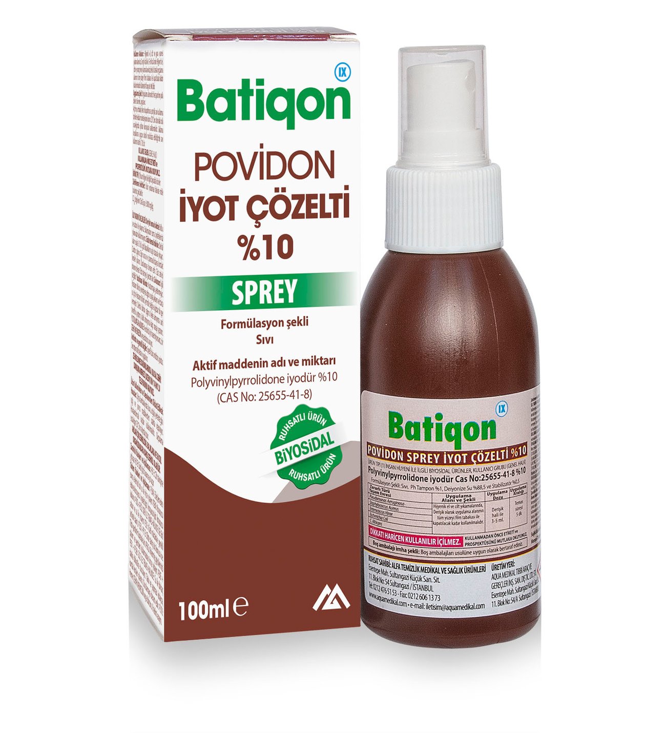 Batiqonix Povİdon İyot Çözeltİ 100 Ml Sprey