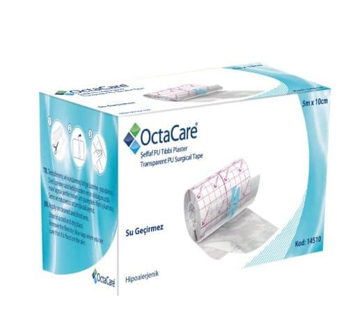 Tıbbı Plaster 5mx5cm Şeffaf Pe
