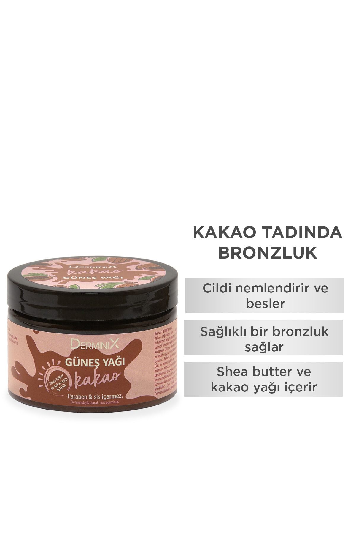 Bronzlaştırıcı Kakao Güneş Yağı 125 Ml