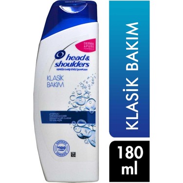 Head &amp; Shoulders Şampuan 180 Ml Klasik Bakım