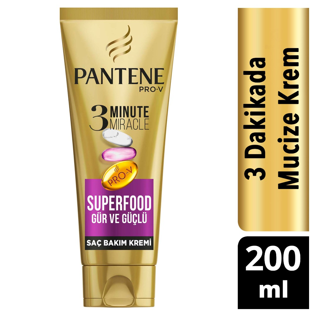 Pantene Saç Bakım Kremi 200 Ml Tüp Superfood