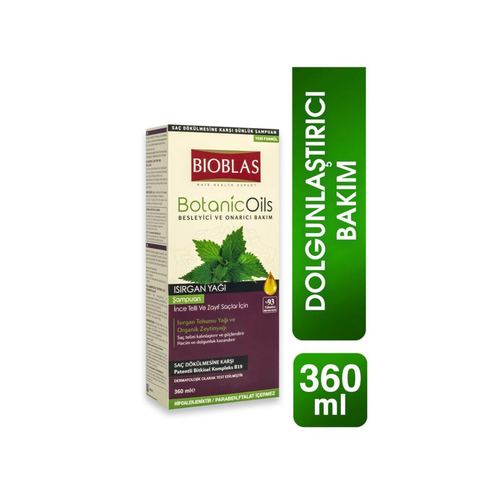 Bioblas Şampuan 360 Ml Botanic Isırgan Yağı Tüm Saç Tipleri İçin
