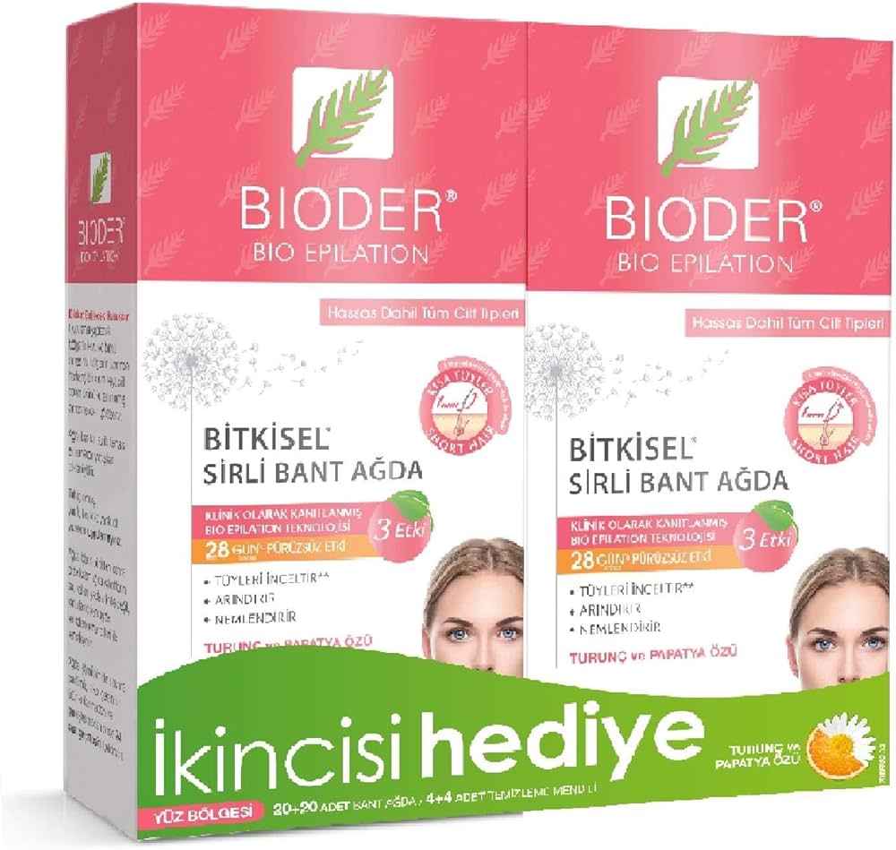 Ağda 1+1 Bantları Epiten Vücut Için Sirli