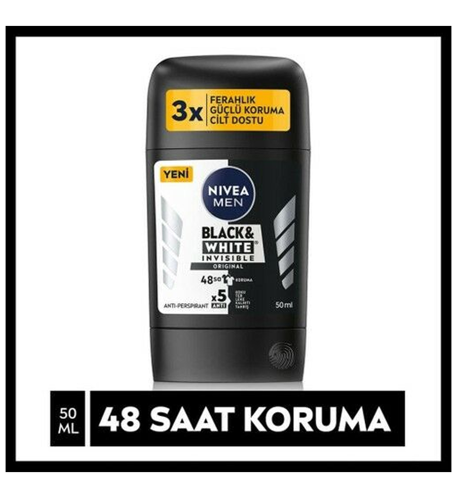 Nivea Deo Stick 50 Ml Black&amp;White Power Erkek