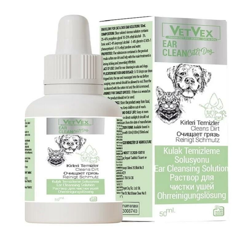Kedi Ve Köpekler İçin Kulak Temizleme Solusyonu 50 Ml