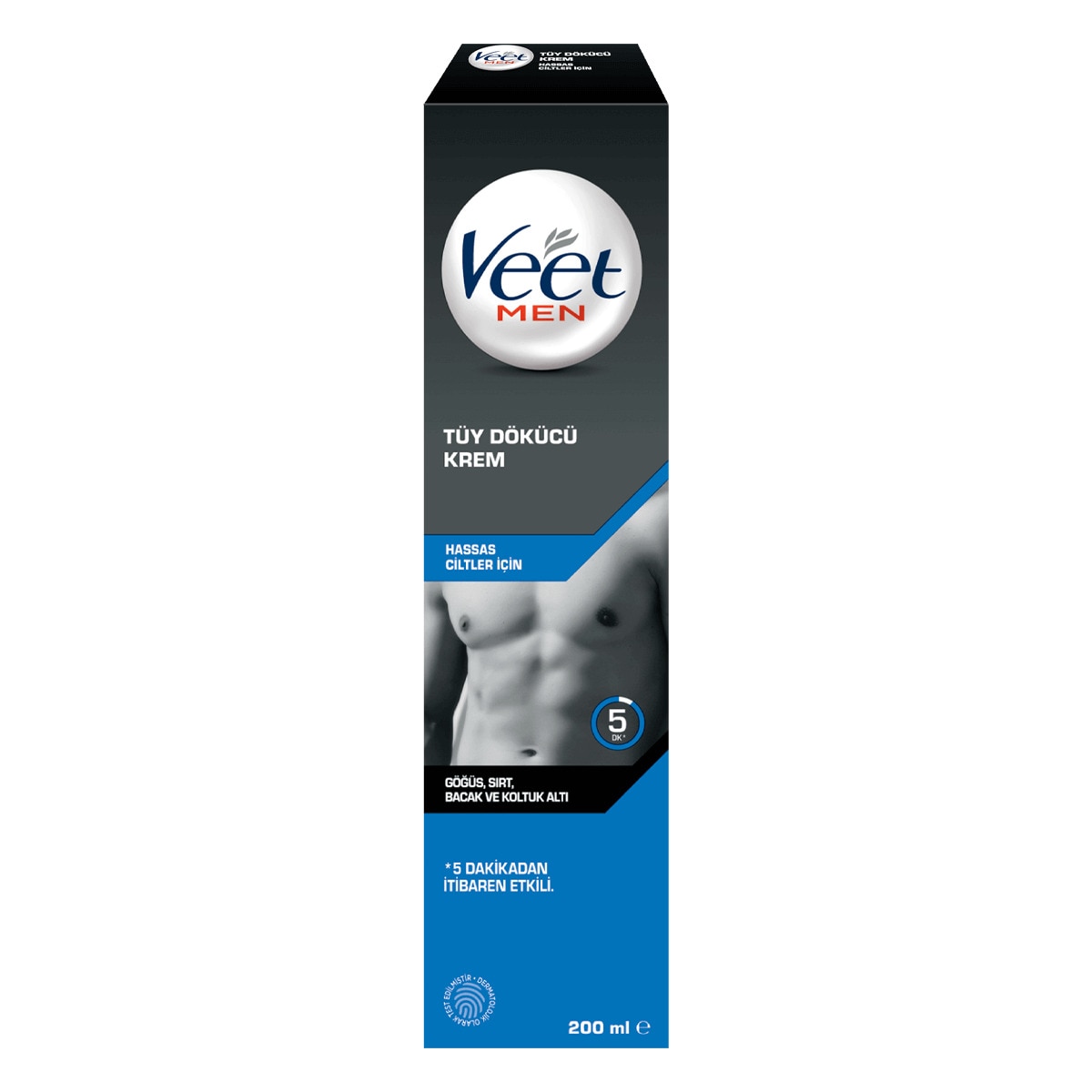 Veet Tüy Dökücü Krem 200 Ml Hassas Ciltler İçin Erkek