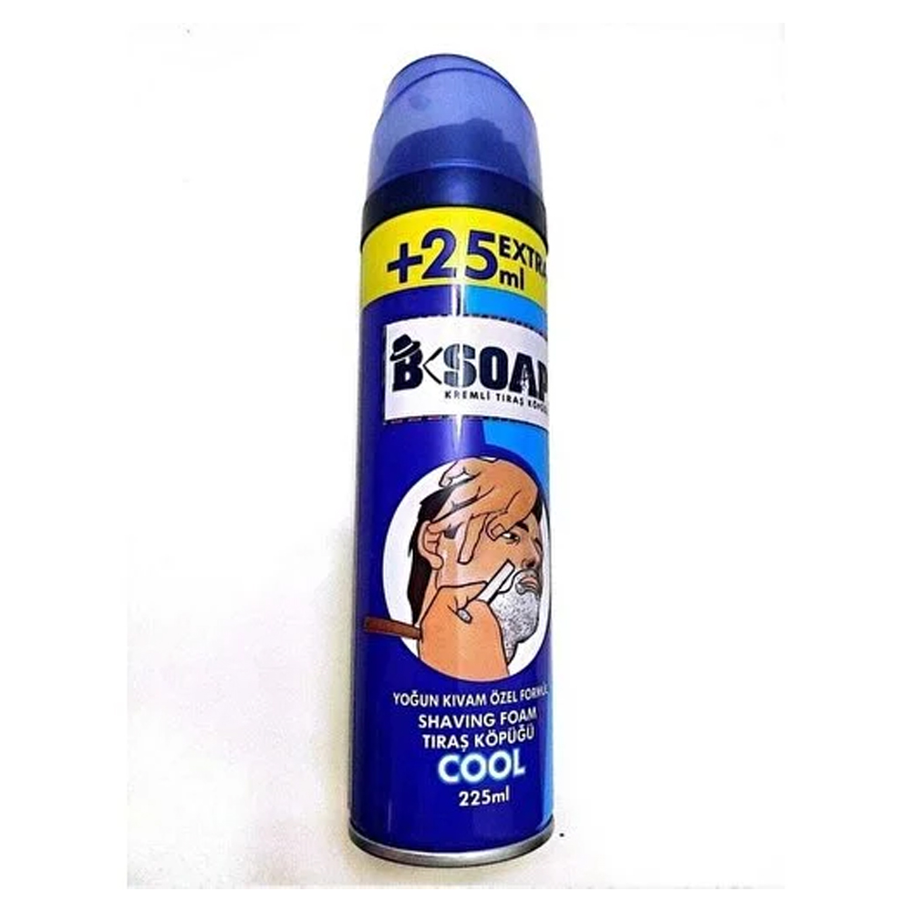 B-Soap Kremli Traş Köpüğü Cool 225 Ml.