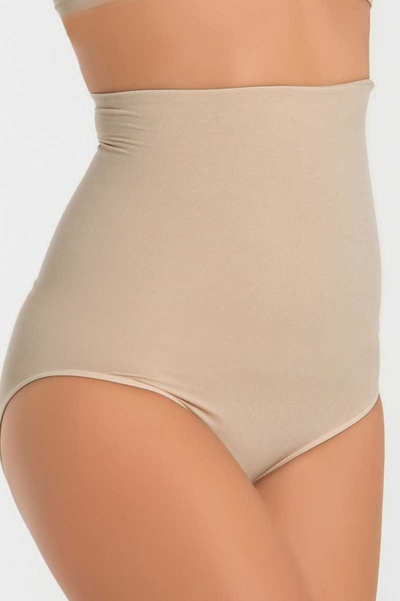 Kadın Külot Korse Mideli Body Ten M-L