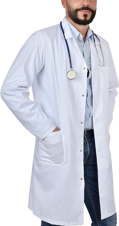 Doktor Önlüğü Beyaz Erkek L