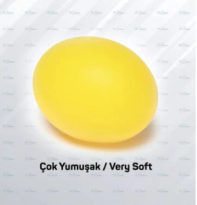 Silikon Stres Topu Oval Sarı (Mt5026)