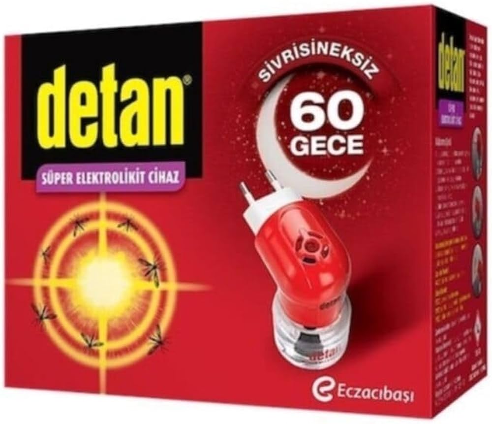 Detan 60 Gece Elektrolikit Cihaz+Yedek