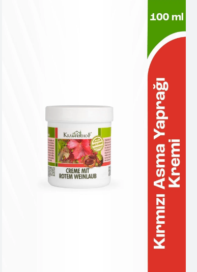 Krauterhof Kirmizi Asma Yapraği Ve At Kestanesi Ekstreli Bacak Kremi 100 Ml