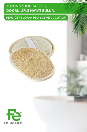 Fe Loofah Ped Yüz ve Vucut Lifi