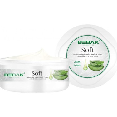 Bebak Aloe Vera Soft Nemlendirici Bakım Kremi Kavanoz 300 ml