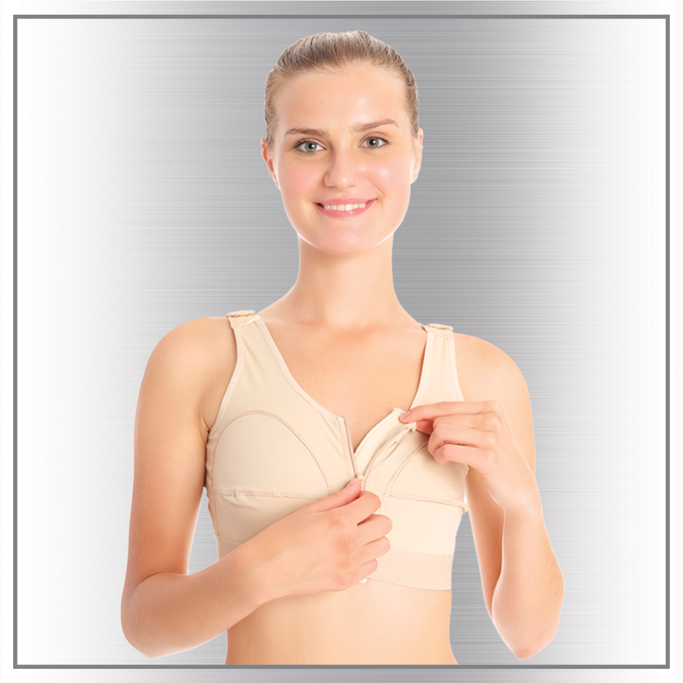 Post Operatif Sütyen (Fermuarlı) L