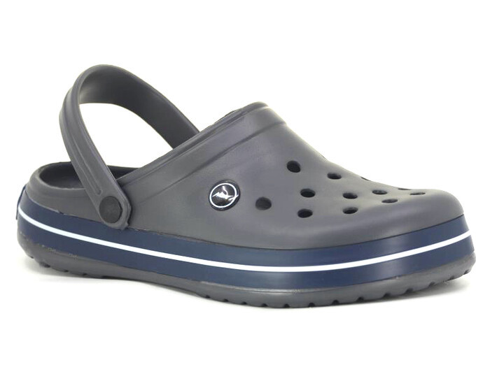 Sonimix Merdane EM0079.01 (CEOX) Kutulu Eva Cross Terlik Koyu Gri - Lacivert - Beyaz