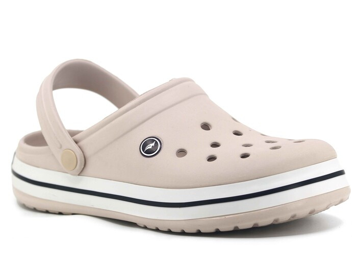 Sonimix Merdane EM0079.01 (CEOX) Kutulu Eva Cross Terlik Kum - Beyaz - Siyah