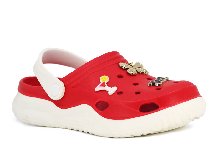 Monapicco Zenne Stella Cross Terlik Beyaz - Kırmızı