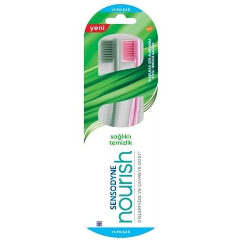 Sensodyne Nourish Sağlıklı Temizlik Yumuşak Diş Fırçası 1+1