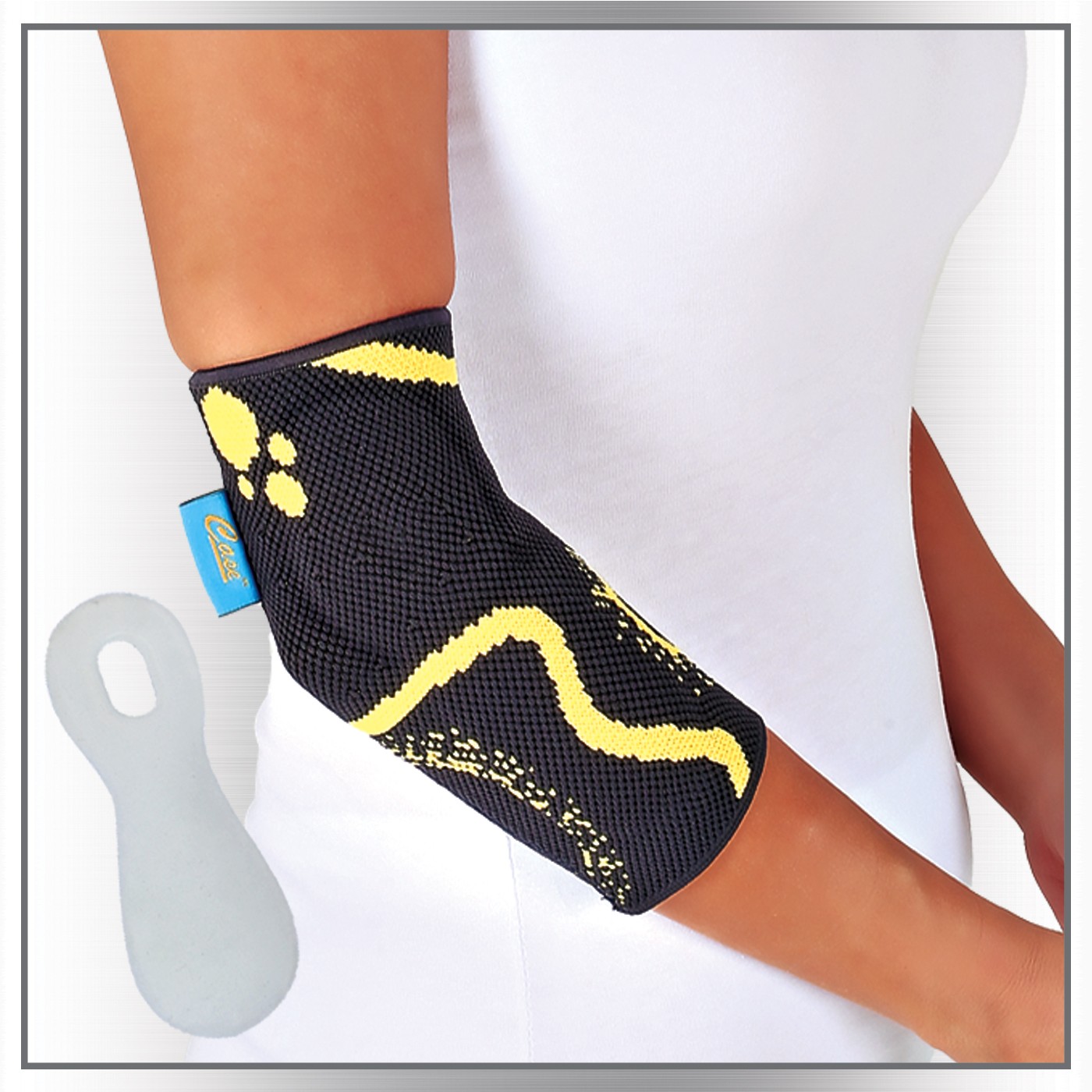 Slikon Ped Destekli Örme Dirseklik