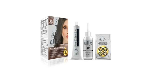 Alix Kıt Saç Boyası 50ml 6.1 Küllü Koyu Kumral
