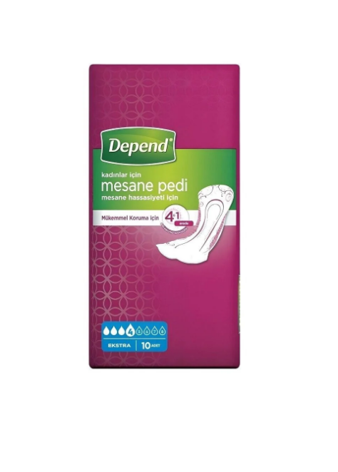 Depend Kadın Mesane Pedi Kadın Ekstra 10lu
