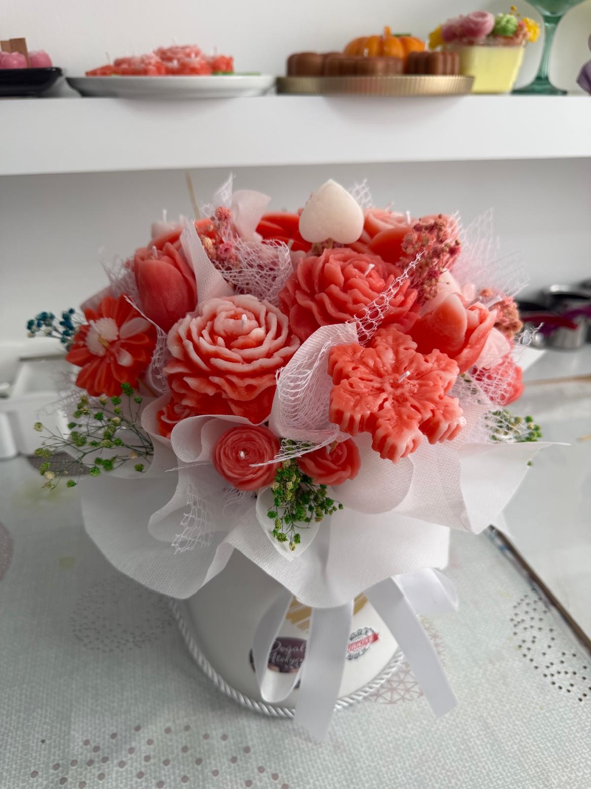 Doğal El Yapımı Mum Küçük Boy