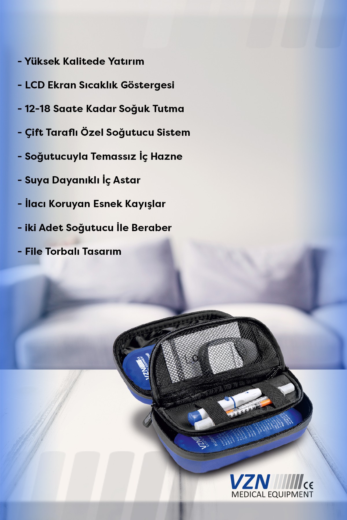 İnsülin Taşıma Çantası VZN-2114 küçük resim 3