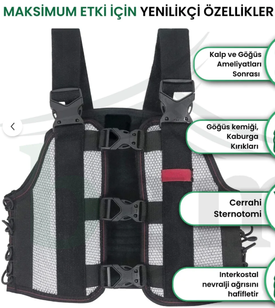 Sternum Destekli Korse L küçük resim 3