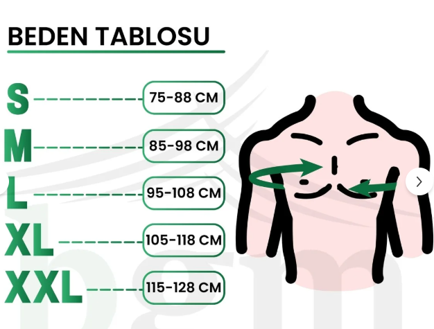 Sternum Destekli Korse M küçük resim 4
